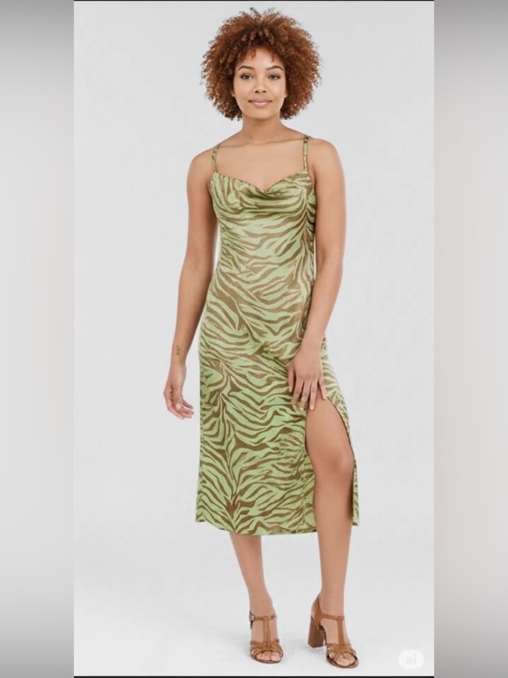 Forever 21 Animal Print Slip Dress
